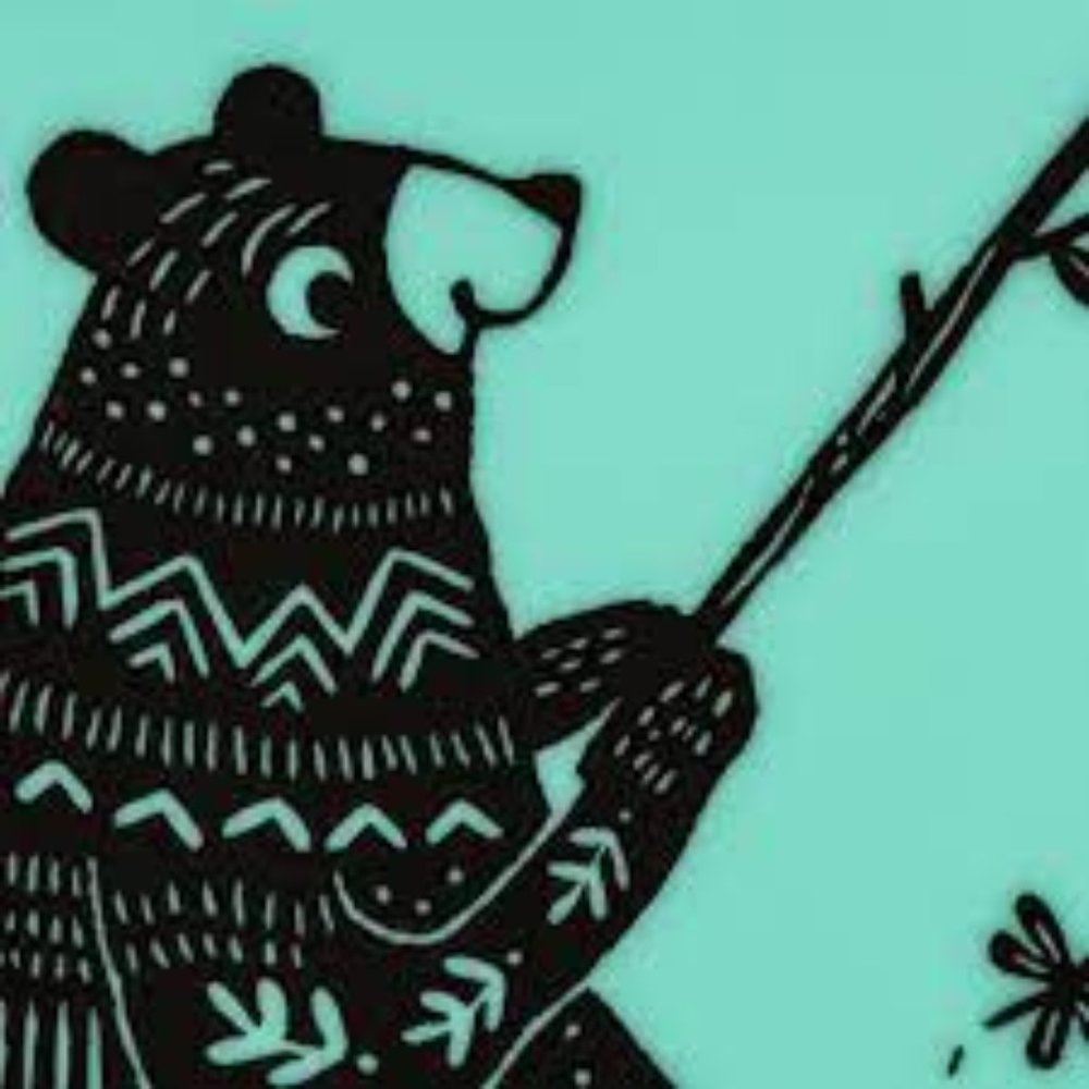 Bucket Bib : Bear Family - Mint